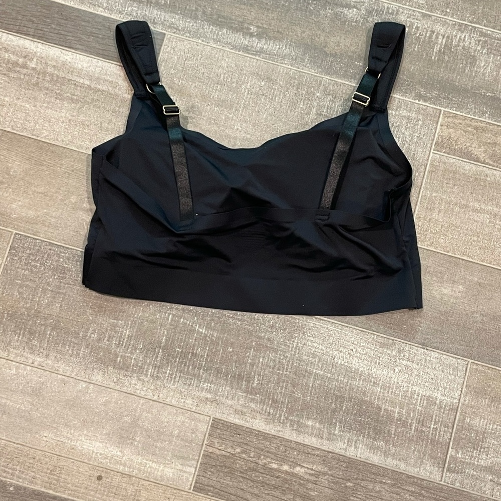 Black Silky Bra Top - Picture 3 of 4
